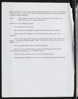 Proceedings of the called town council meeting and public hearing held on May 28, 1998